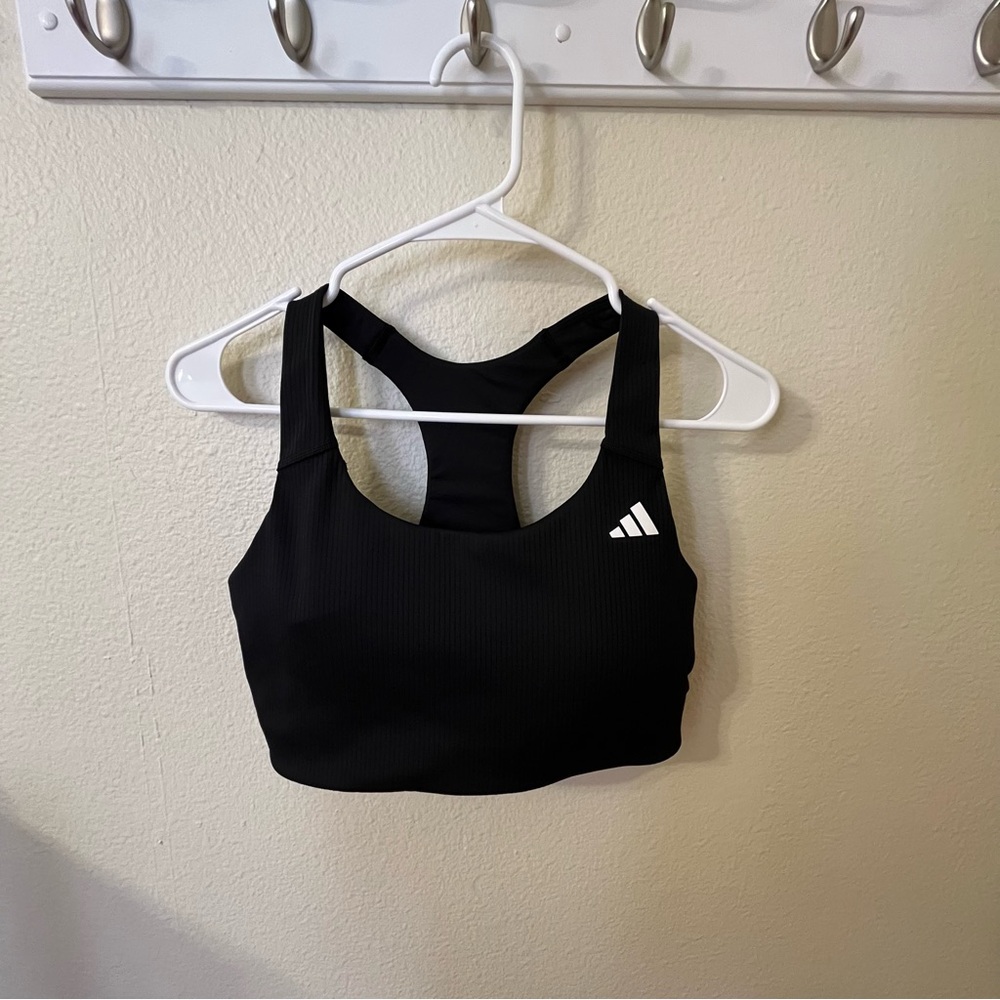 Adidas Black Racerback Sports Bra